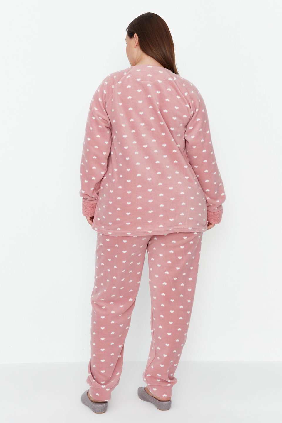 Heart Sleep Band Polar Winter Knitted Pajama Set TBBAW23AI00025
