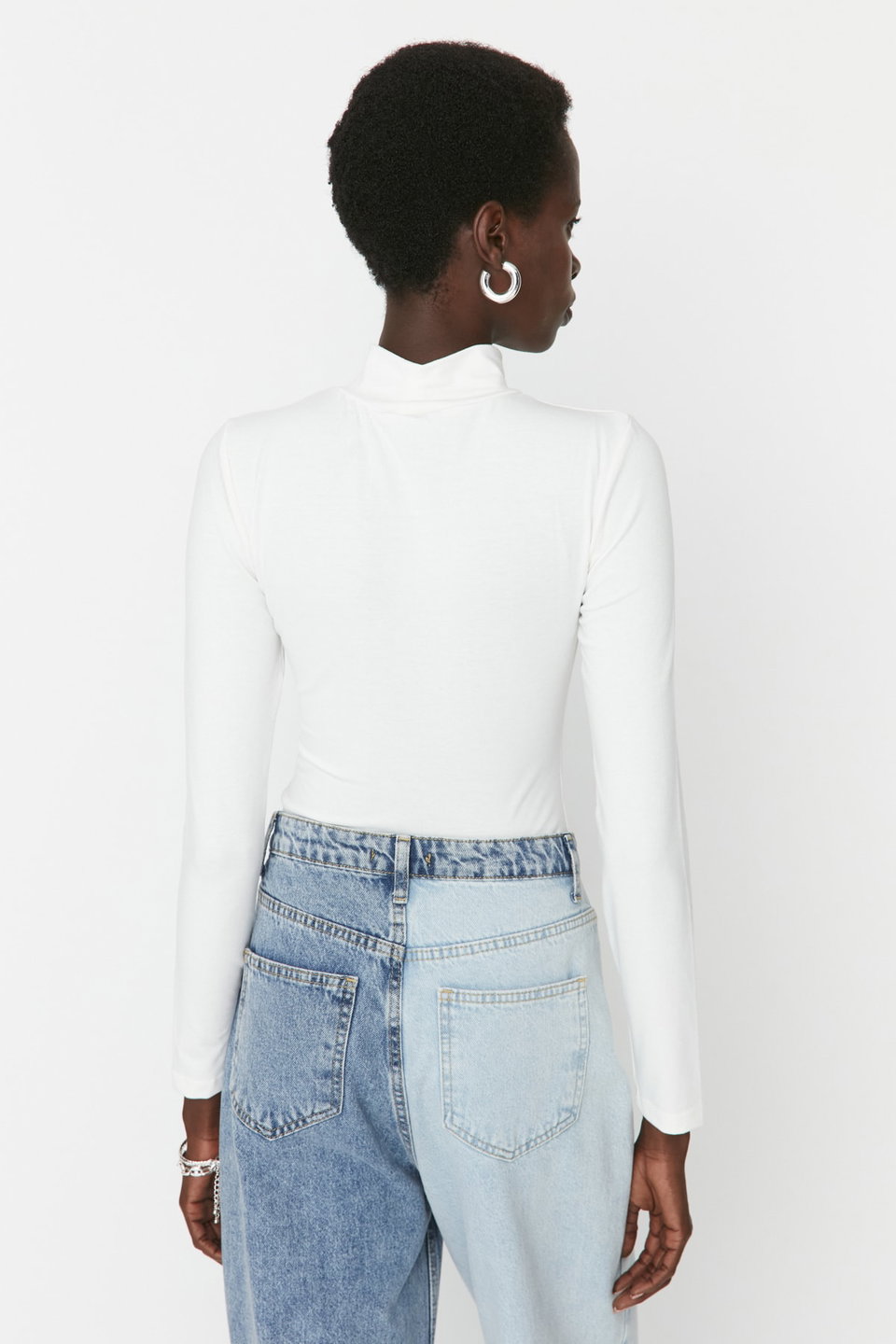 Turtleneck Snap Knitted Bodysuit TWOAW21BD0008