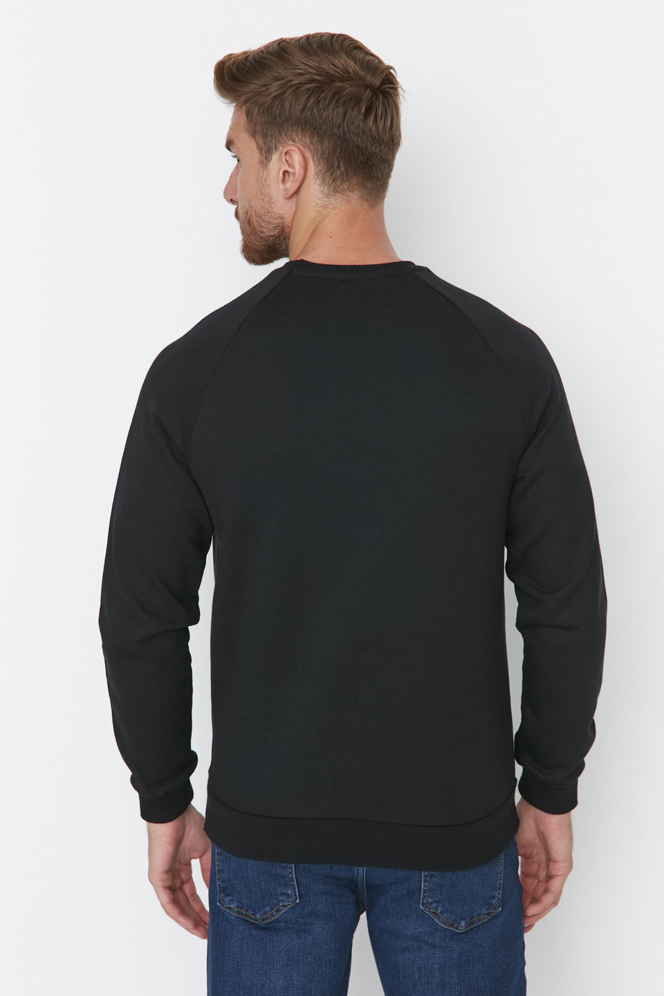 Melange Regular/Normal Cut Fleece Inside/Warm Sweatshirt TMNAW23SW00189