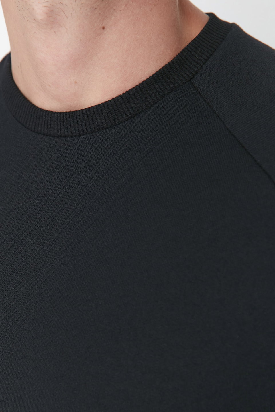 Melange Regular/Normal Cut Fleece Inside/Warm Sweatshirt TMNAW23SW00189