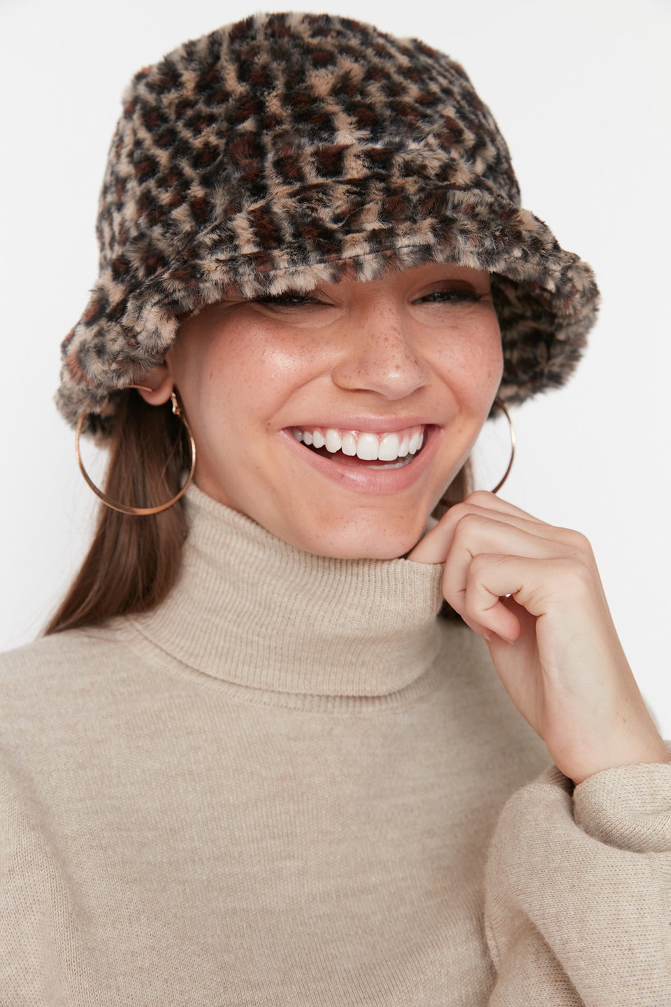 Leopard Bucket Women's Hat TWOAW23SP00008