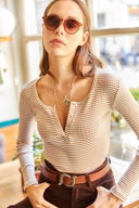 Striped Beige