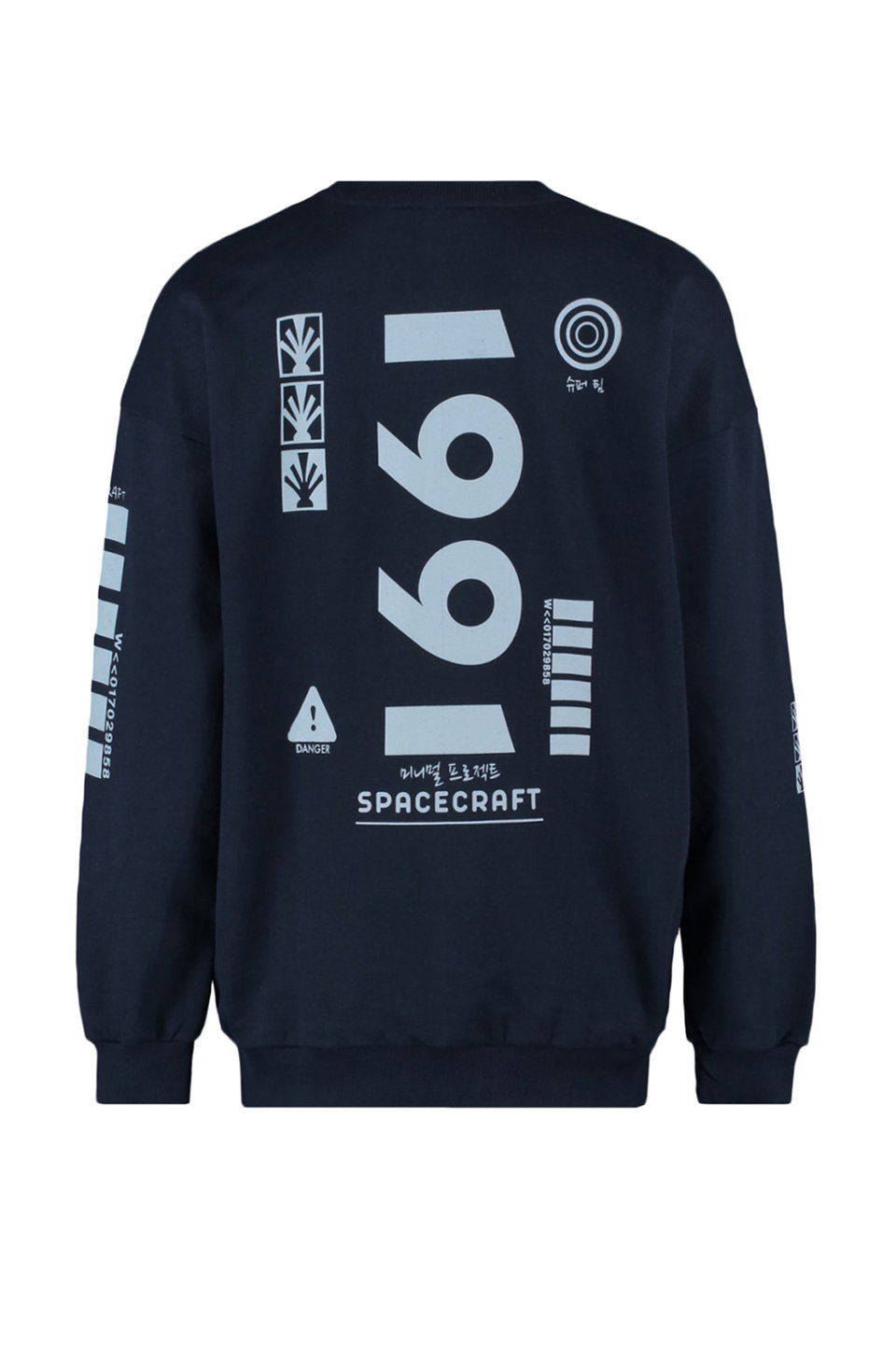 Oversize/Wide Cut Text Back Printed Sweatshirt TMNAW22SW0801