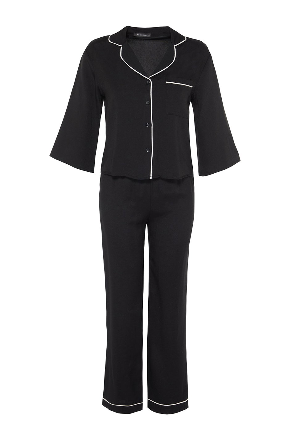 Piping Viscose Woven Pajamas Set THMAW21PT0292