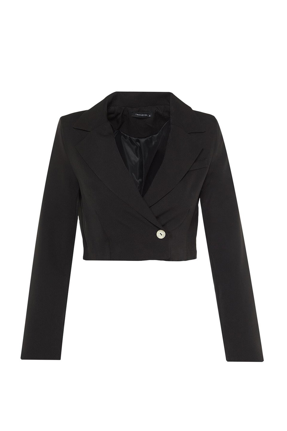 Crop Lined Woven Blazer Jacket TWOAW22CE0086