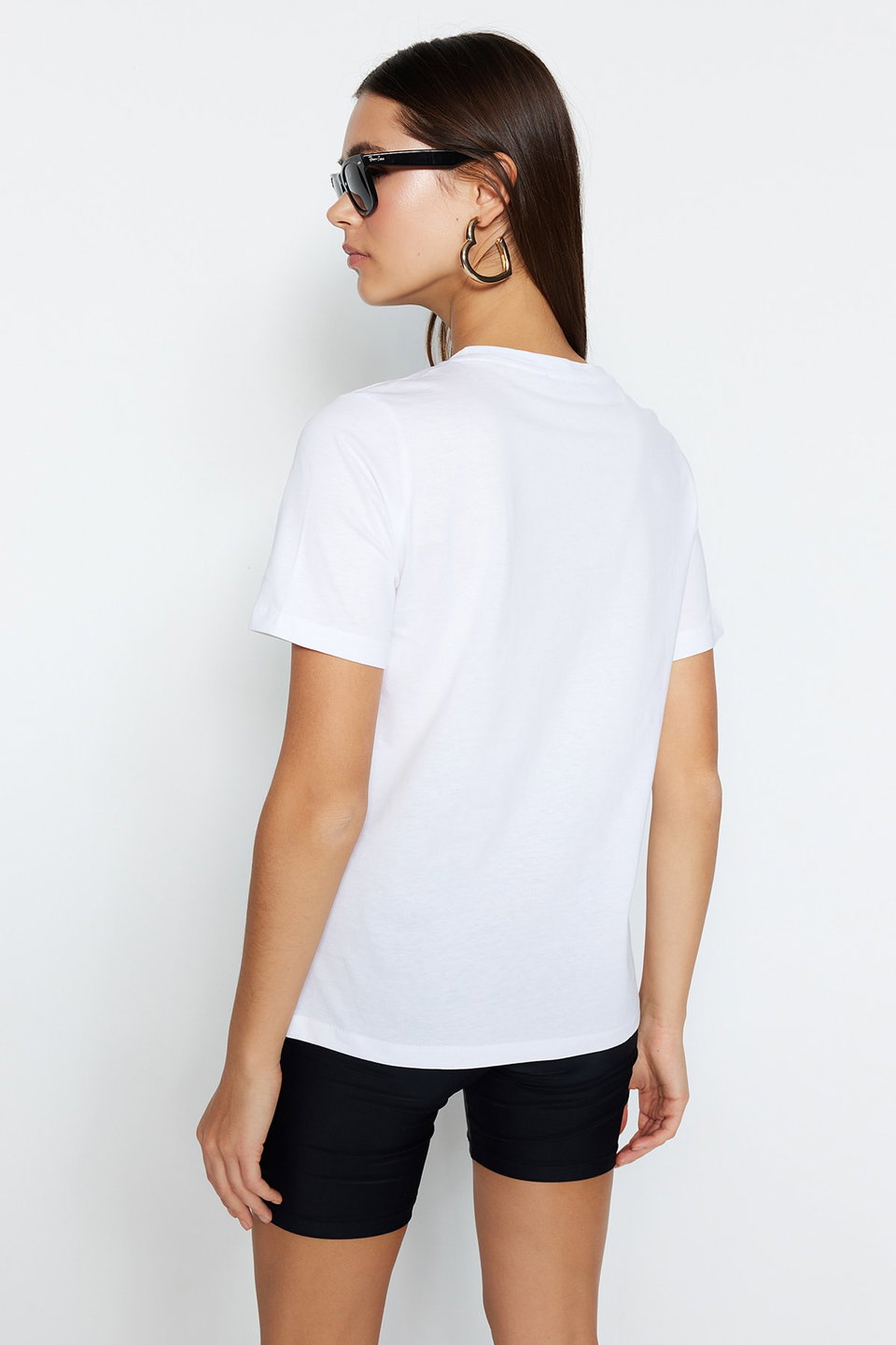 100% Cotton Basic Crew Neck Knitted T-Shirt TWOSS23TS00000
