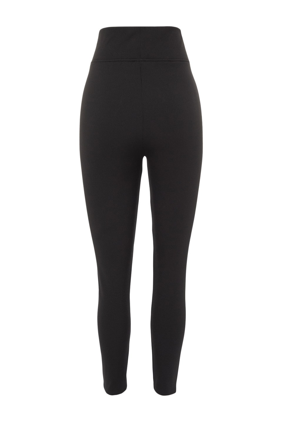 High Waist Polar Fleece Ribbed Knit Plus Size Leggings TBBAW23BV00017