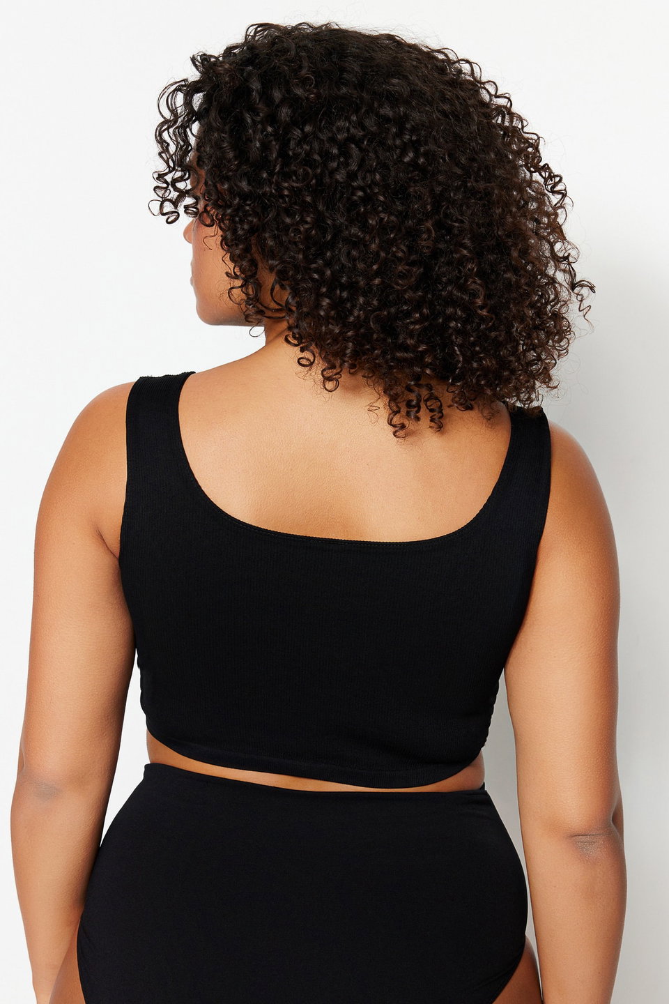 Seamless/Wireless No Cup Stretchy Bralette Knitted Plus Size Bra Tbbss23Cw00000