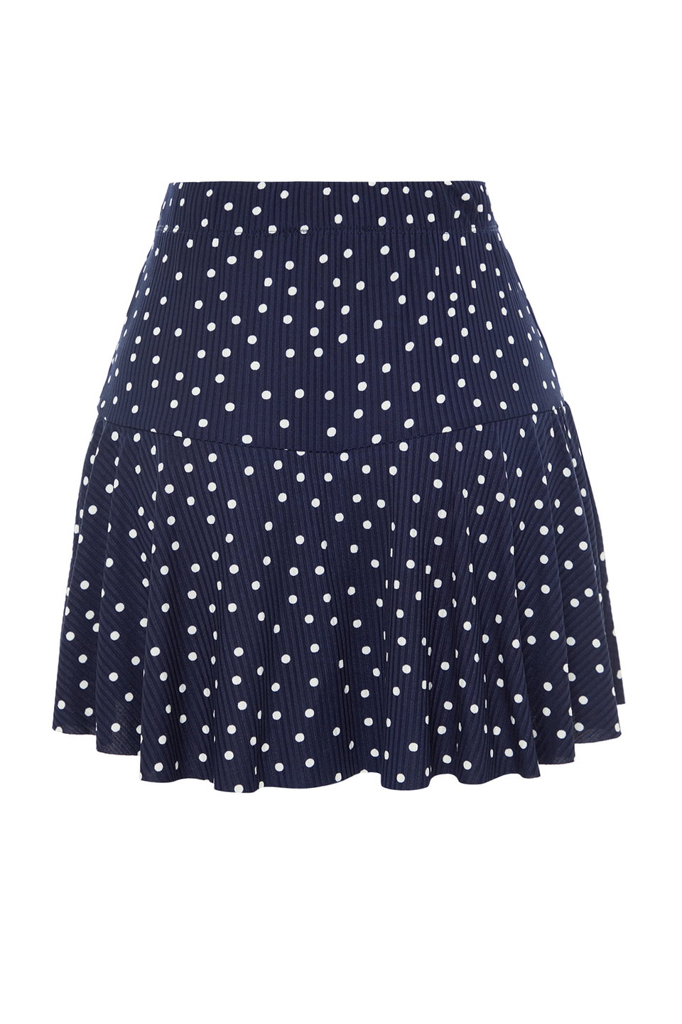Plain Skirt Look High Waist Mini Knitted Shorts TWOSS21SR0621