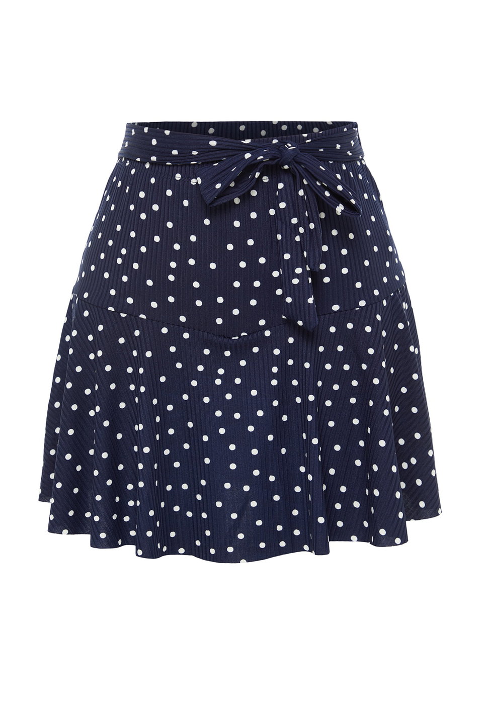 Plain Skirt Look High Waist Mini Knitted Shorts TWOSS21SR0621