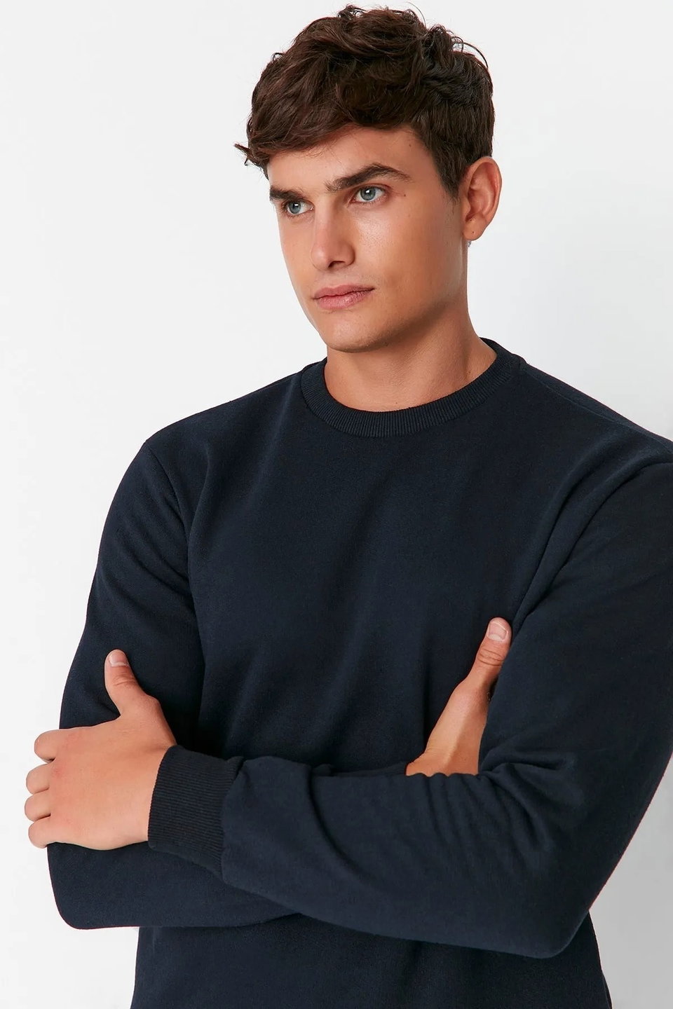 Regular/Normal Cut Fleece Inside/Warm Sweatshirt TMNAW21SW1208
