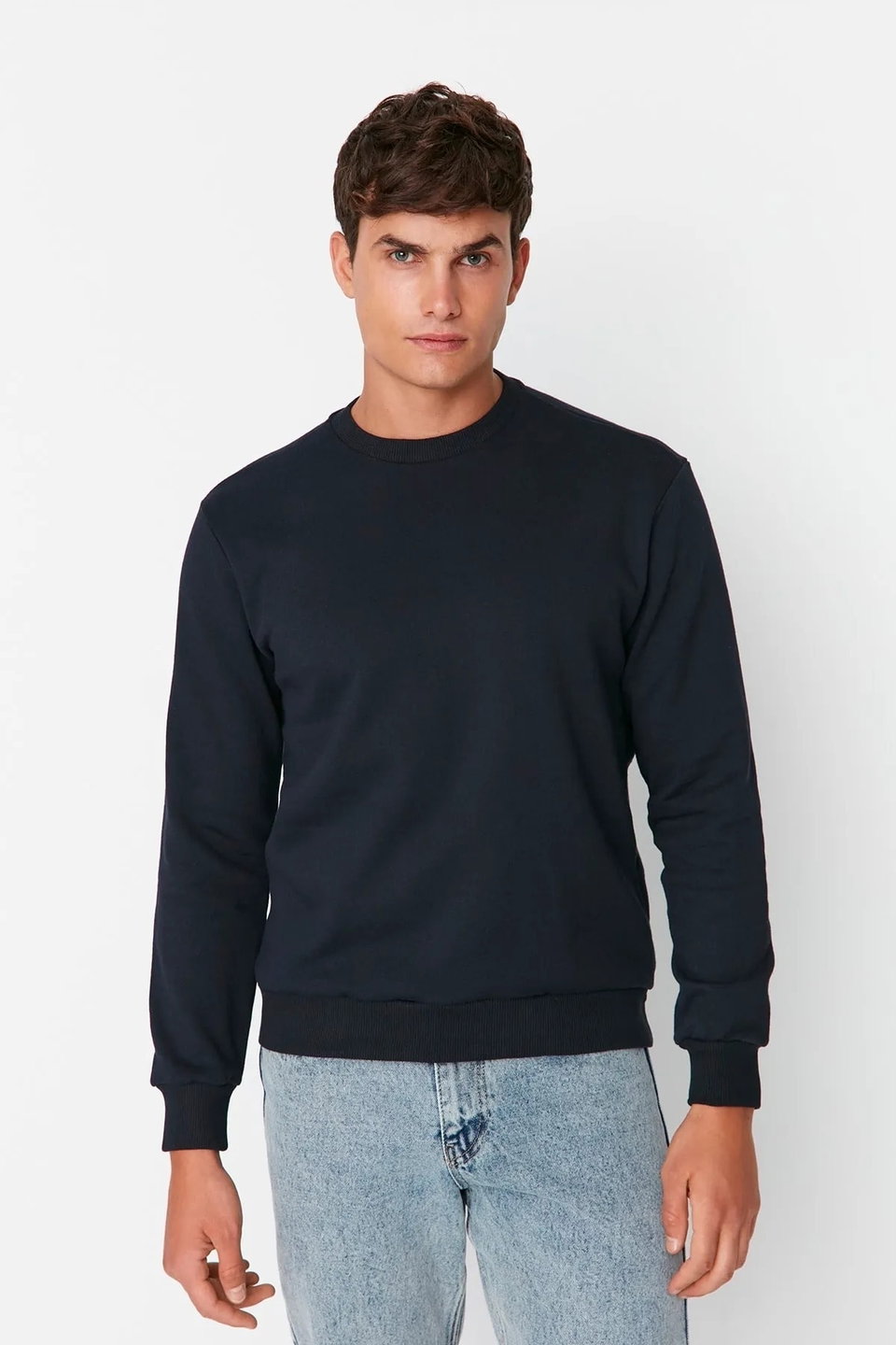 Regular/Normal Cut Fleece Inside/Warm Sweatshirt TMNAW21SW1208