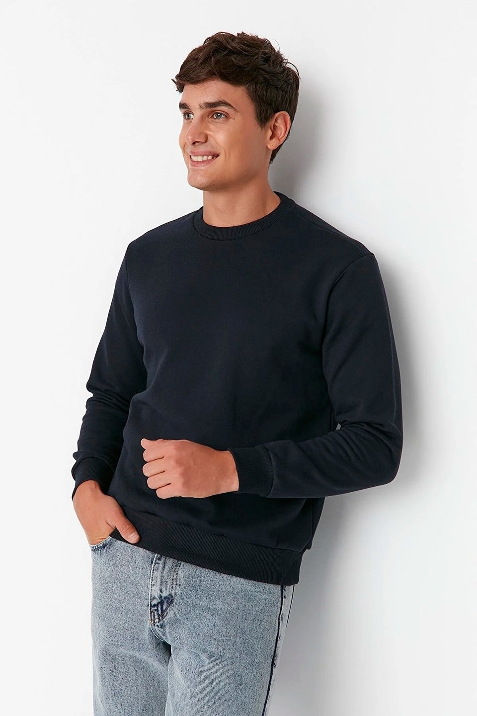 Regular/Normal Cut Fleece Inside/Warm Sweatshirt TMNAW21SW1208