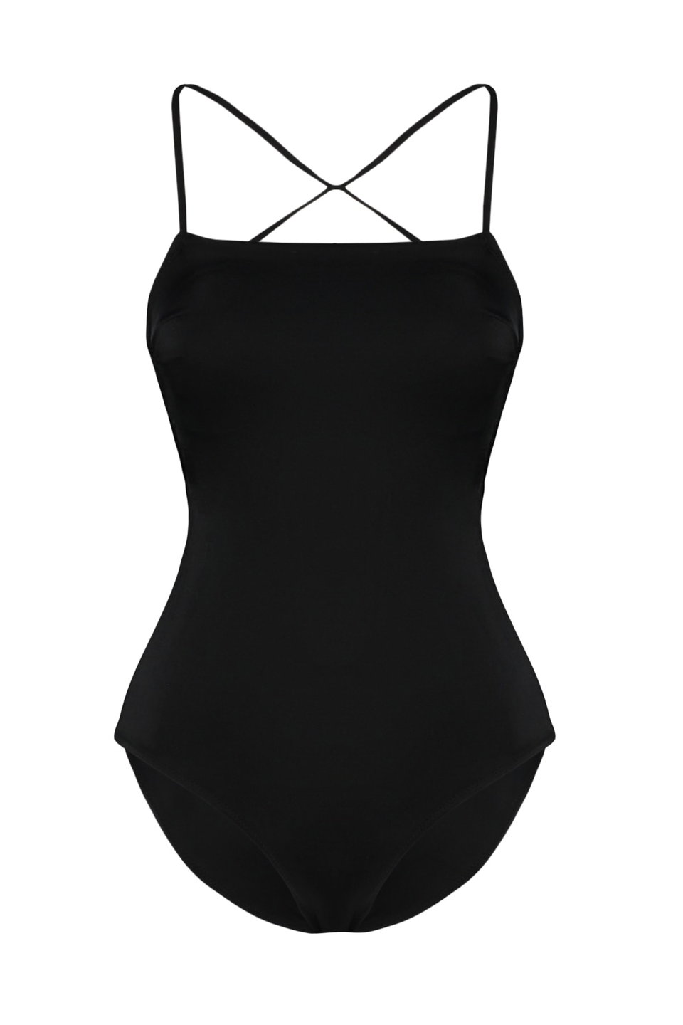 Square Neck Low-Cut Back Regular Core Swimsuit Tbess21Ma0295