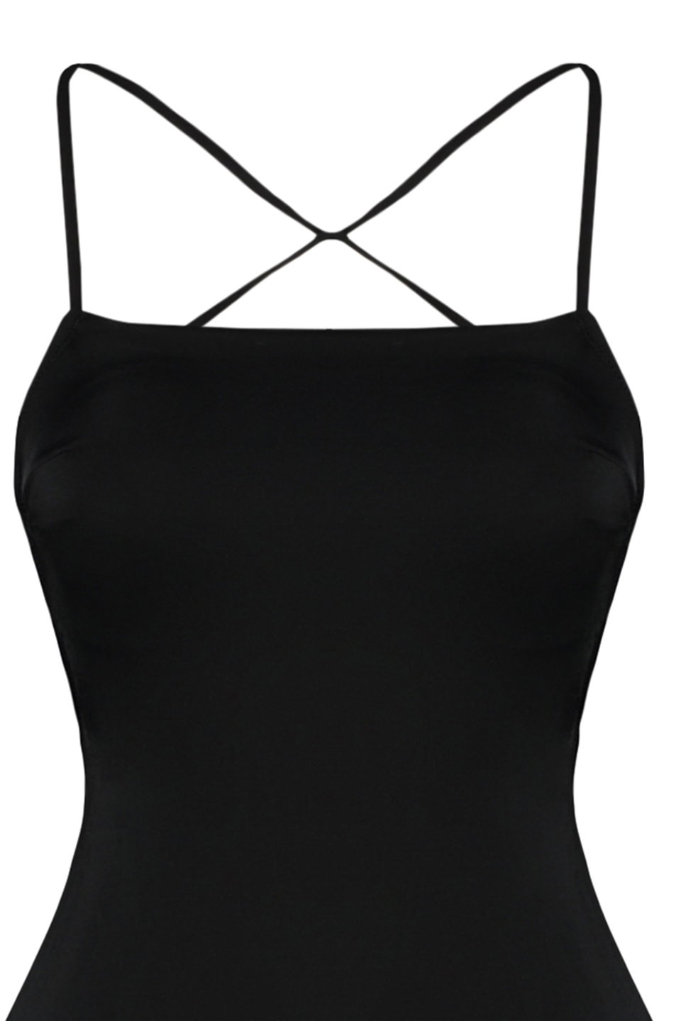 Square Neck Low-Cut Back Regular Core Swimsuit Tbess21Ma0295