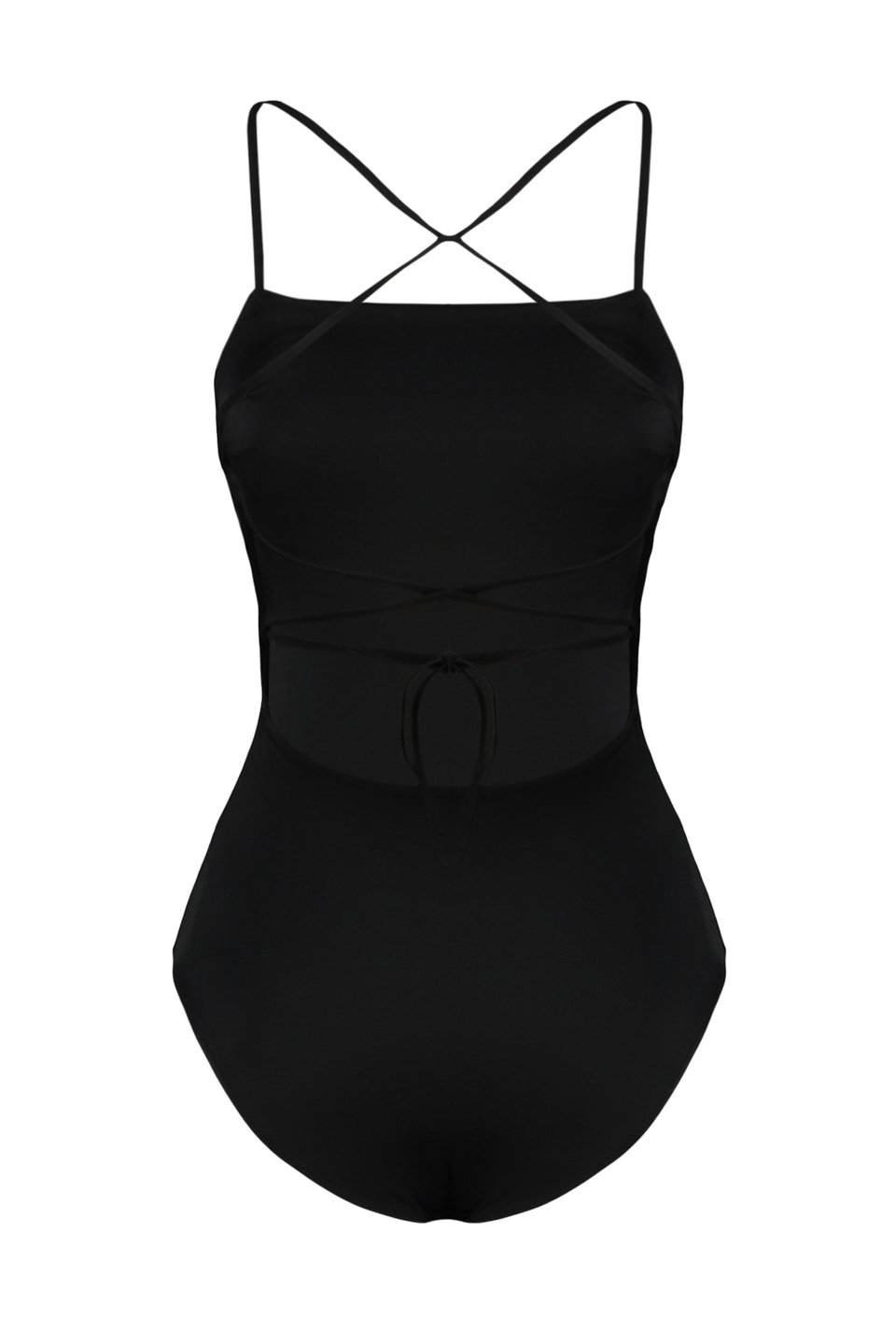 Square Neck Low-Cut Back Regular Core Swimsuit Tbess21Ma0295