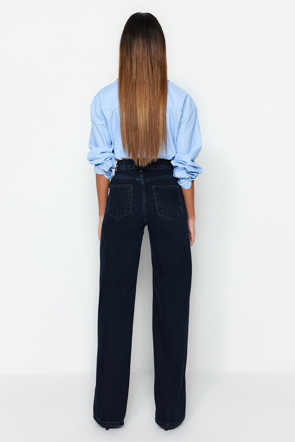 Midnight High Waist Wide Leg Jeans TWOSS23JE00083