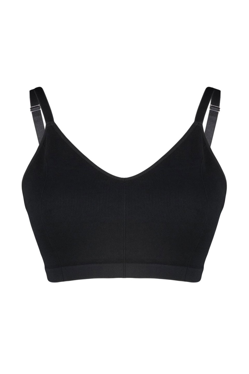 Strap Seamless/Seamless Wire Free Cupless Stretchy Bralette Knitted Plus Size Bra Tbbss23Cw00001