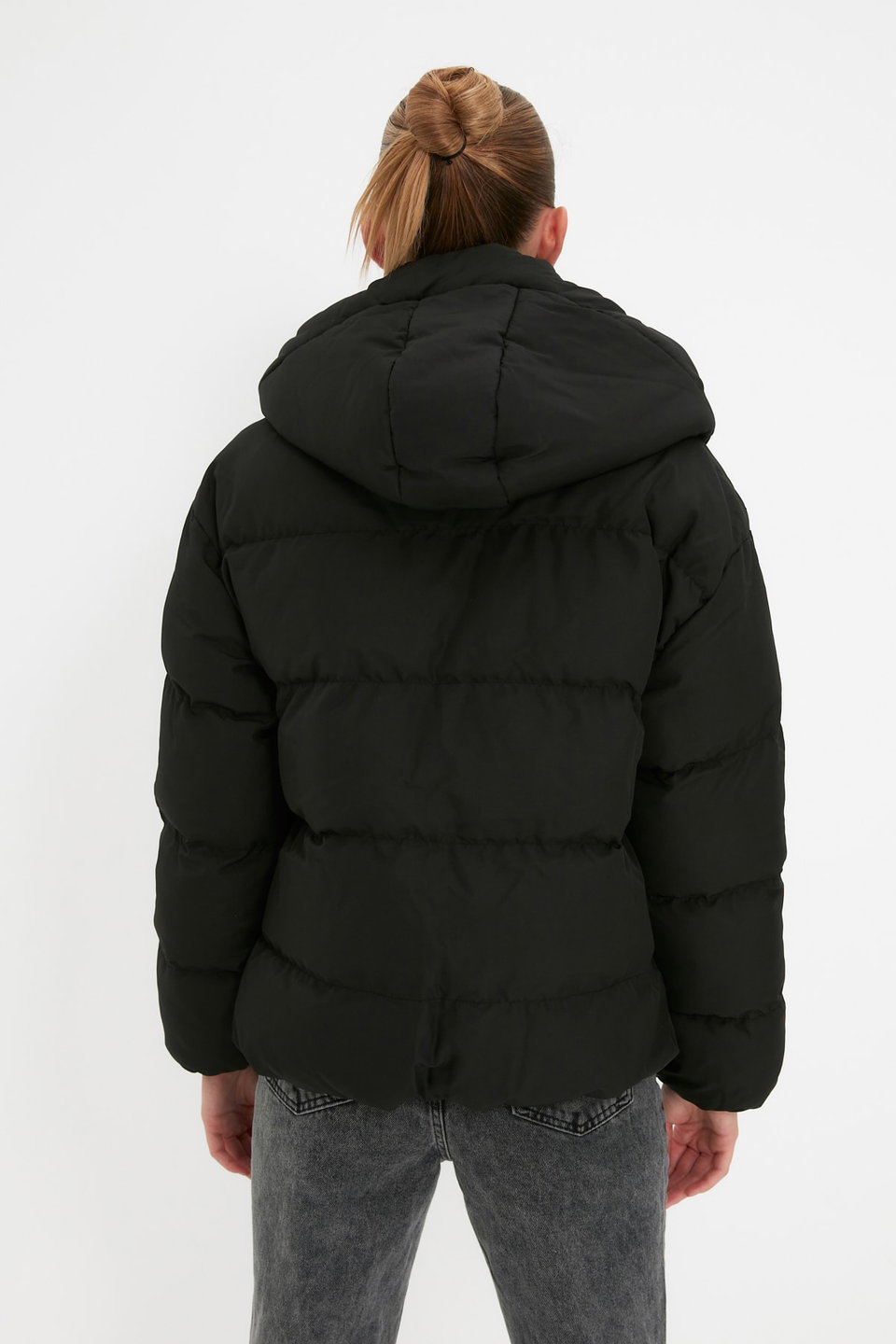 Hooded Rugular Mould Water Repellent Inflatable Coat Twoaw21Mo0022