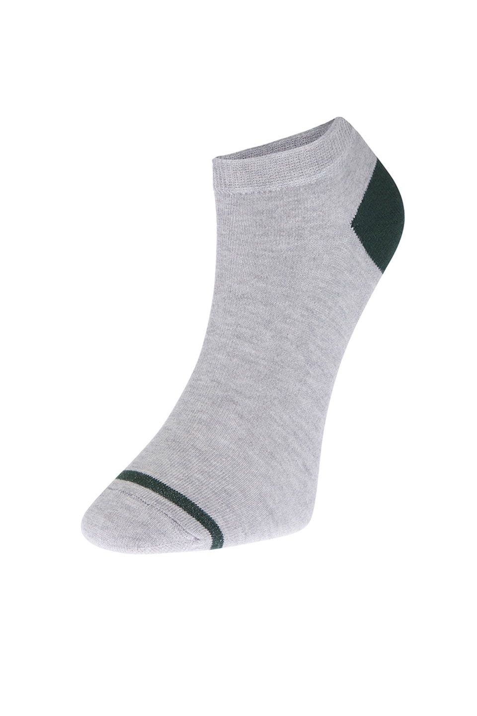 Multicolored 5 Pack Cotton Color Paneled Booties-Short-Ankle Socks TMNSS23CO00004