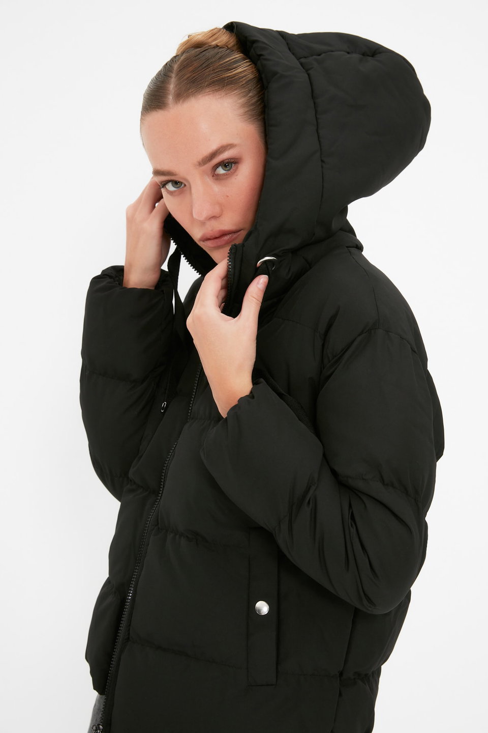 Hooded Rugular Mould Water Repellent Inflatable Coat Twoaw21Mo0022
