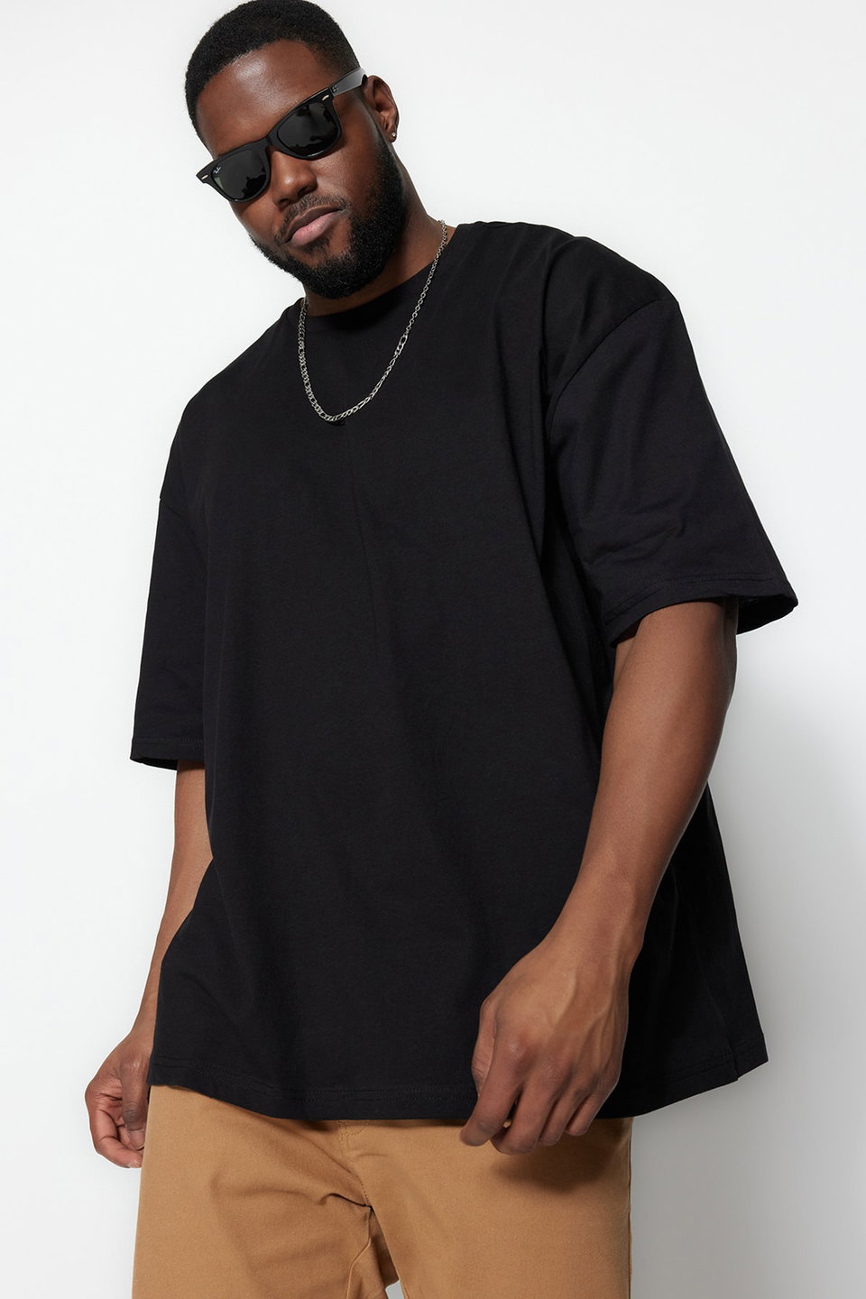 Plus Size Oversize/Wide Cut Comfortable Basic 100% Cotton T-Shirt TMNSS23TS00139