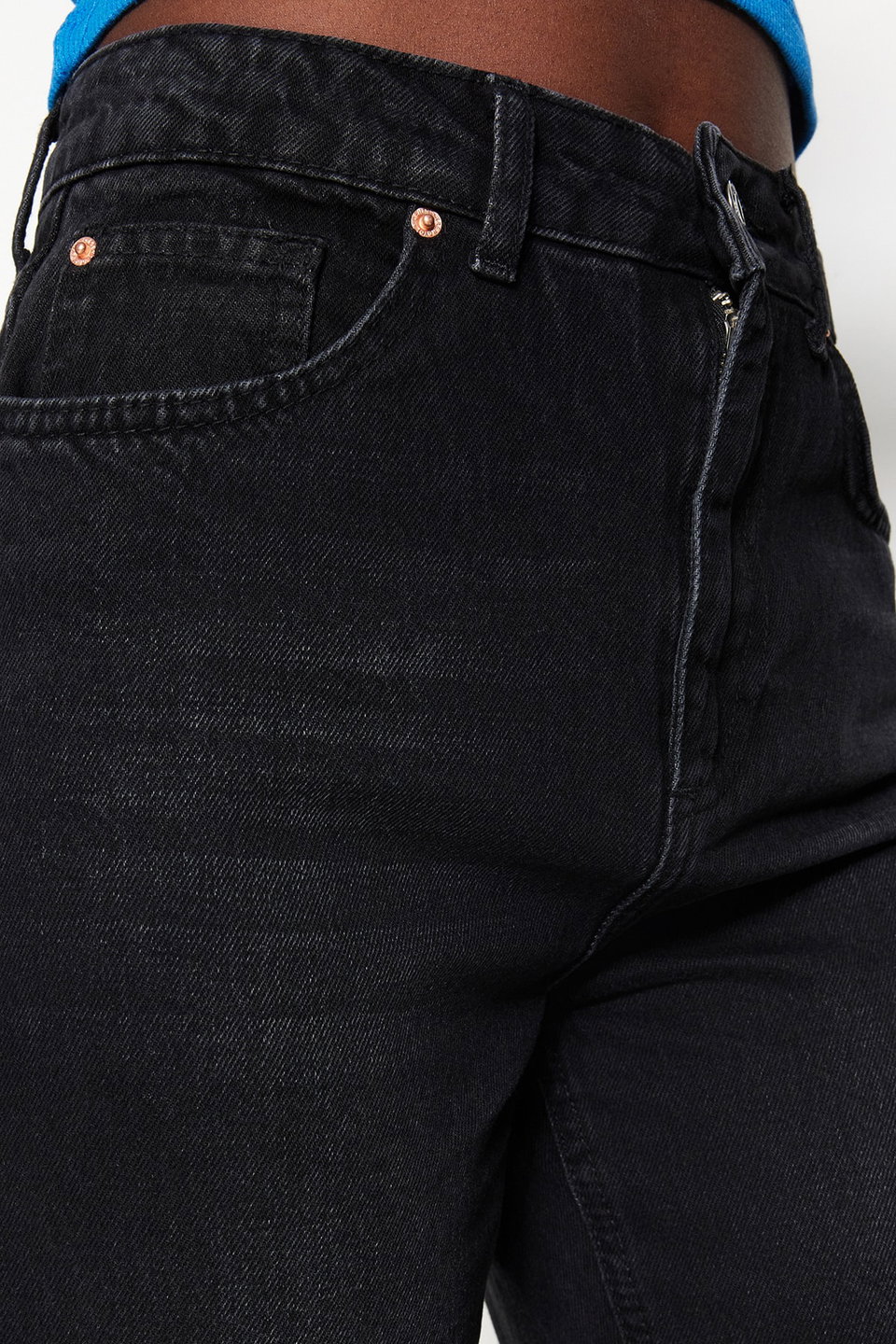 High Waist Straight Cut Straight Jeans Twoss23Je00089