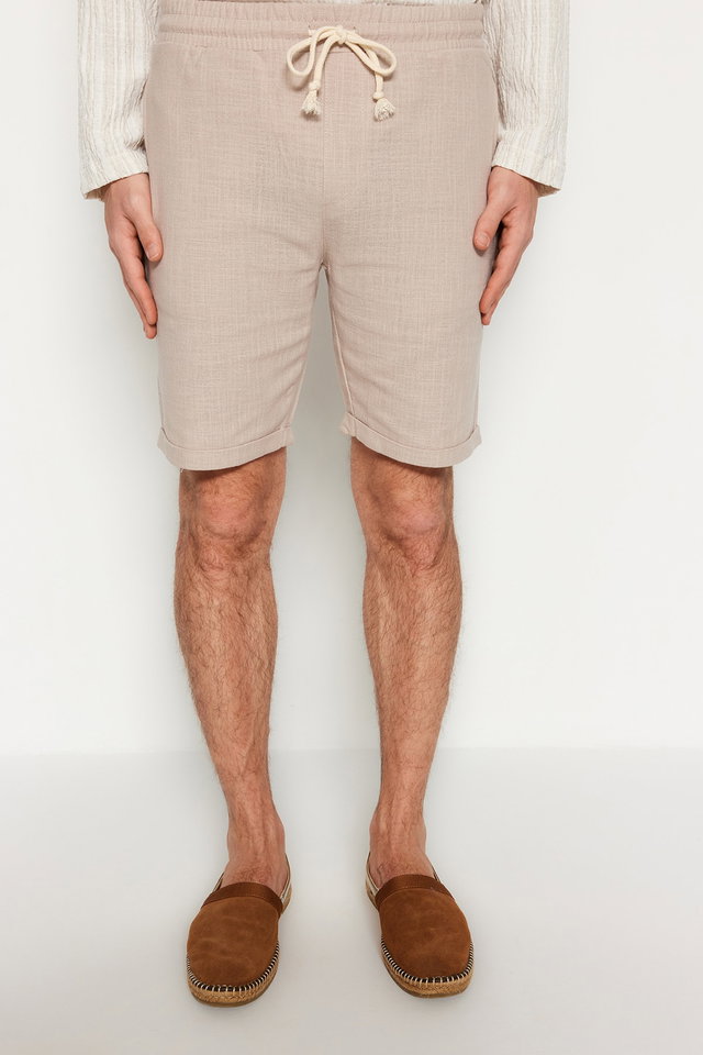 Mink - Mink Regular Fit Linen Look Shorts TMNSS23SR00030