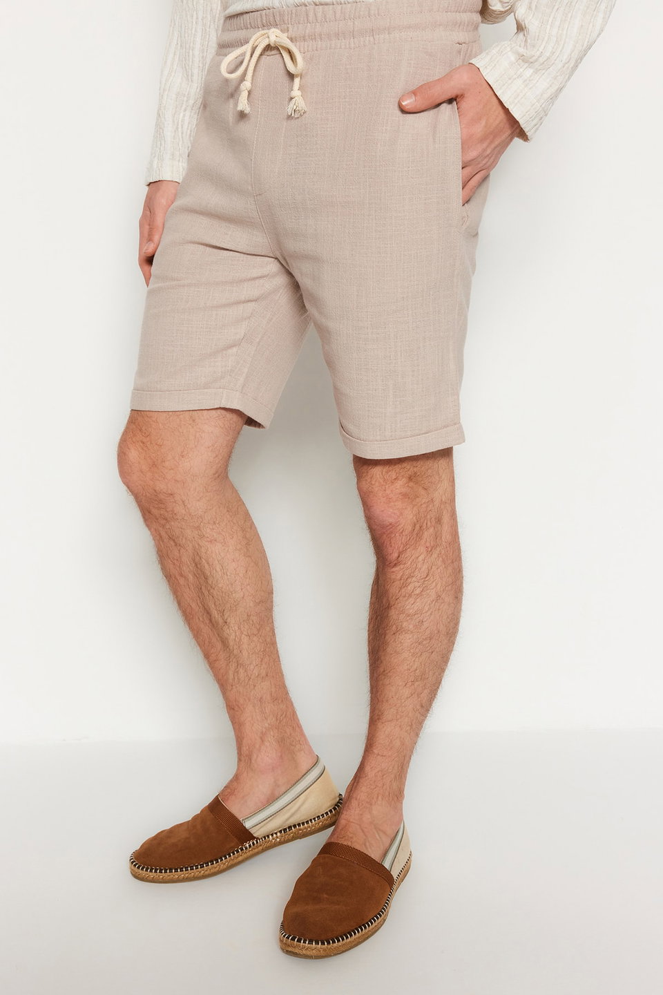 Regular Fit Linen Look Shorts TMNSS23SR00030