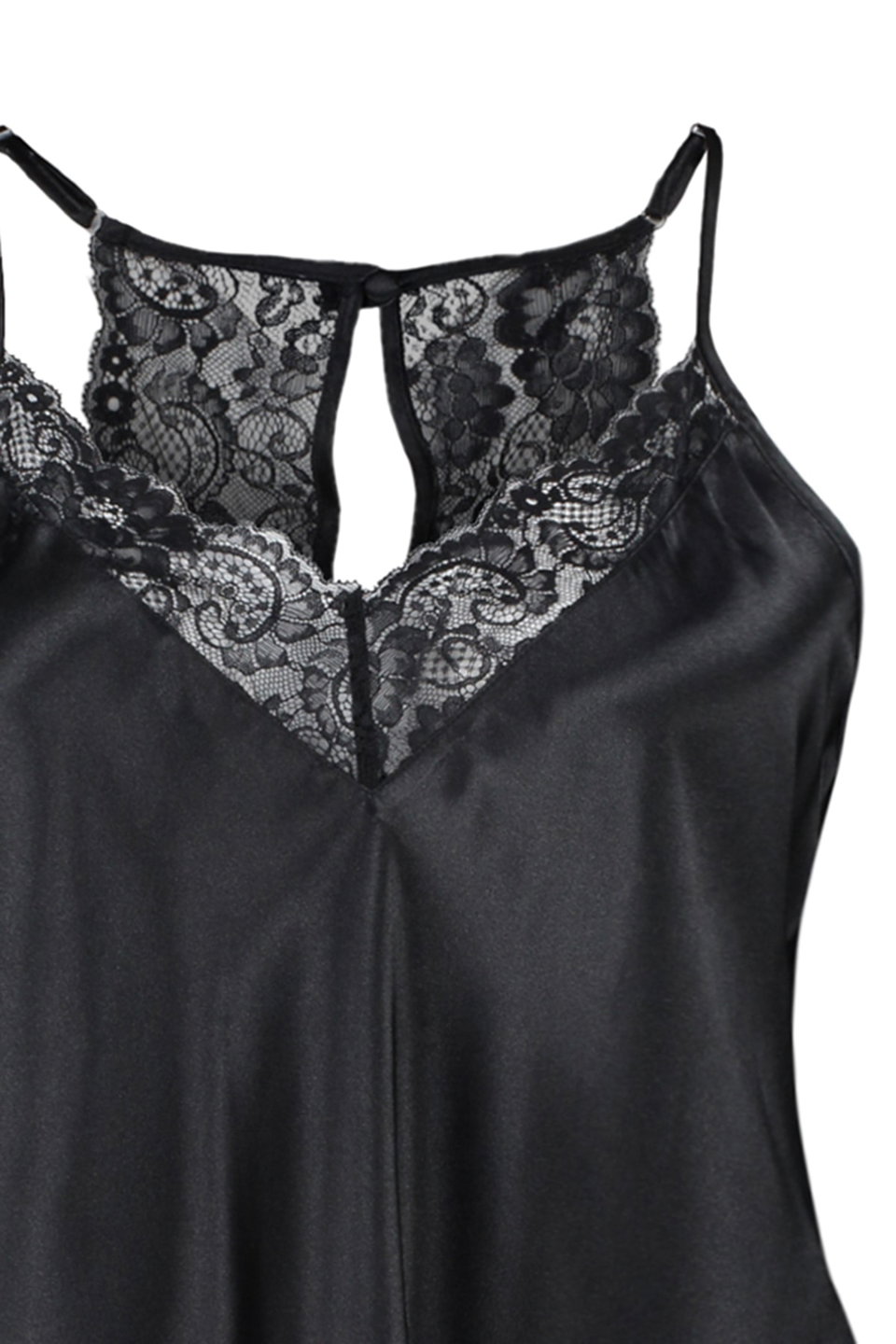 Lace Detailed Satin Woven Pajamas Set TBBSS23AI00020