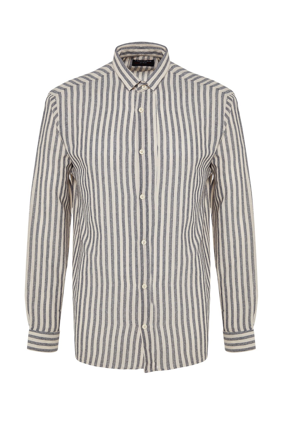 Premium Regular Fit Striped Textured Linen Look Shirt TMNSS23GO00062