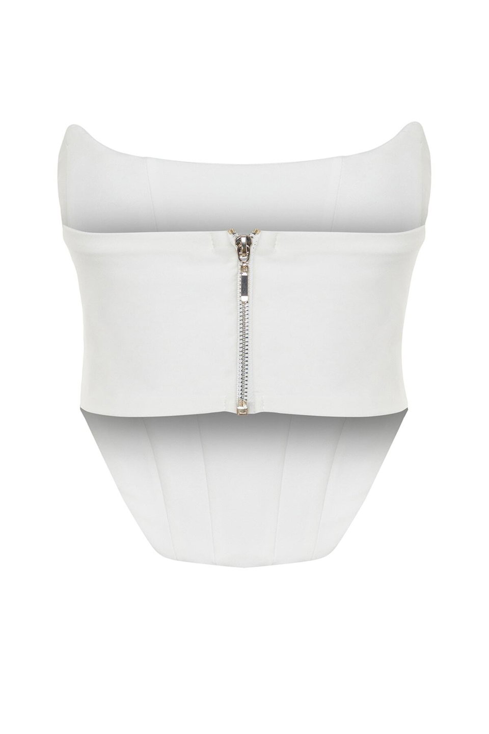 Crop Lined Corset Detailed Woven Bustier TPRSS21BS0032