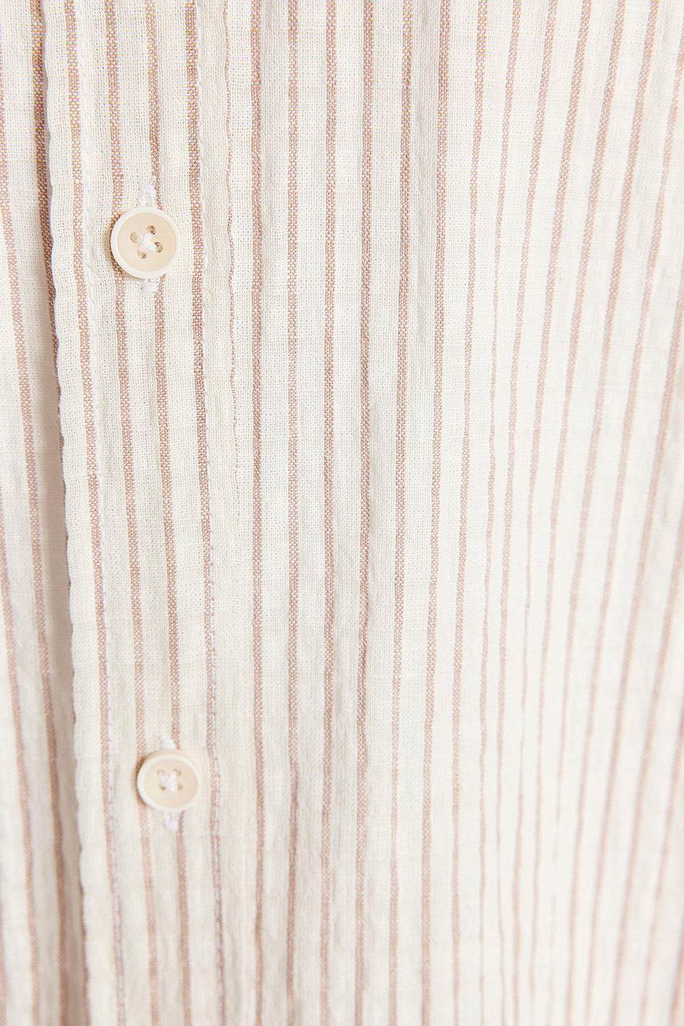 Camel Limited Edition Regular Fit Linen Blend Striped Shirt TMNSS23GO00134