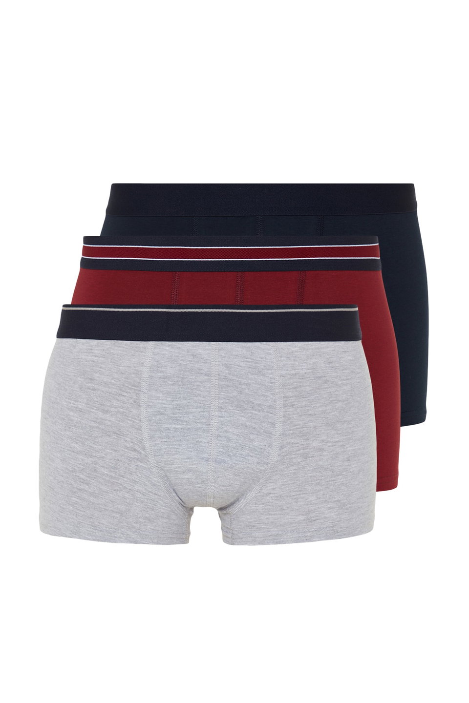 Plain Striped Elastic 3-Pack Boxer TMNSS23BX00016