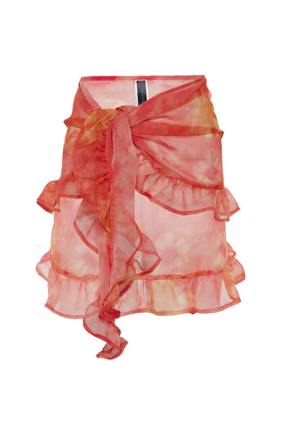 Batik Patterned Mini Woven Chiffon Beach Pareo TBESS23PR00008