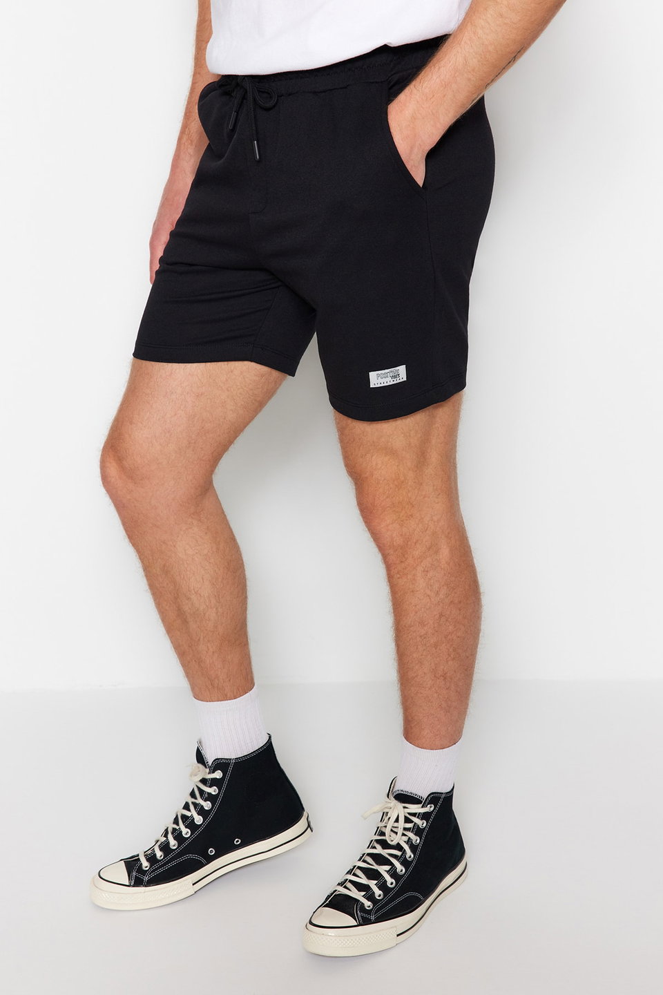 Regular Cut Label Appliqued Cotton Shorts TMNSS23SR00079