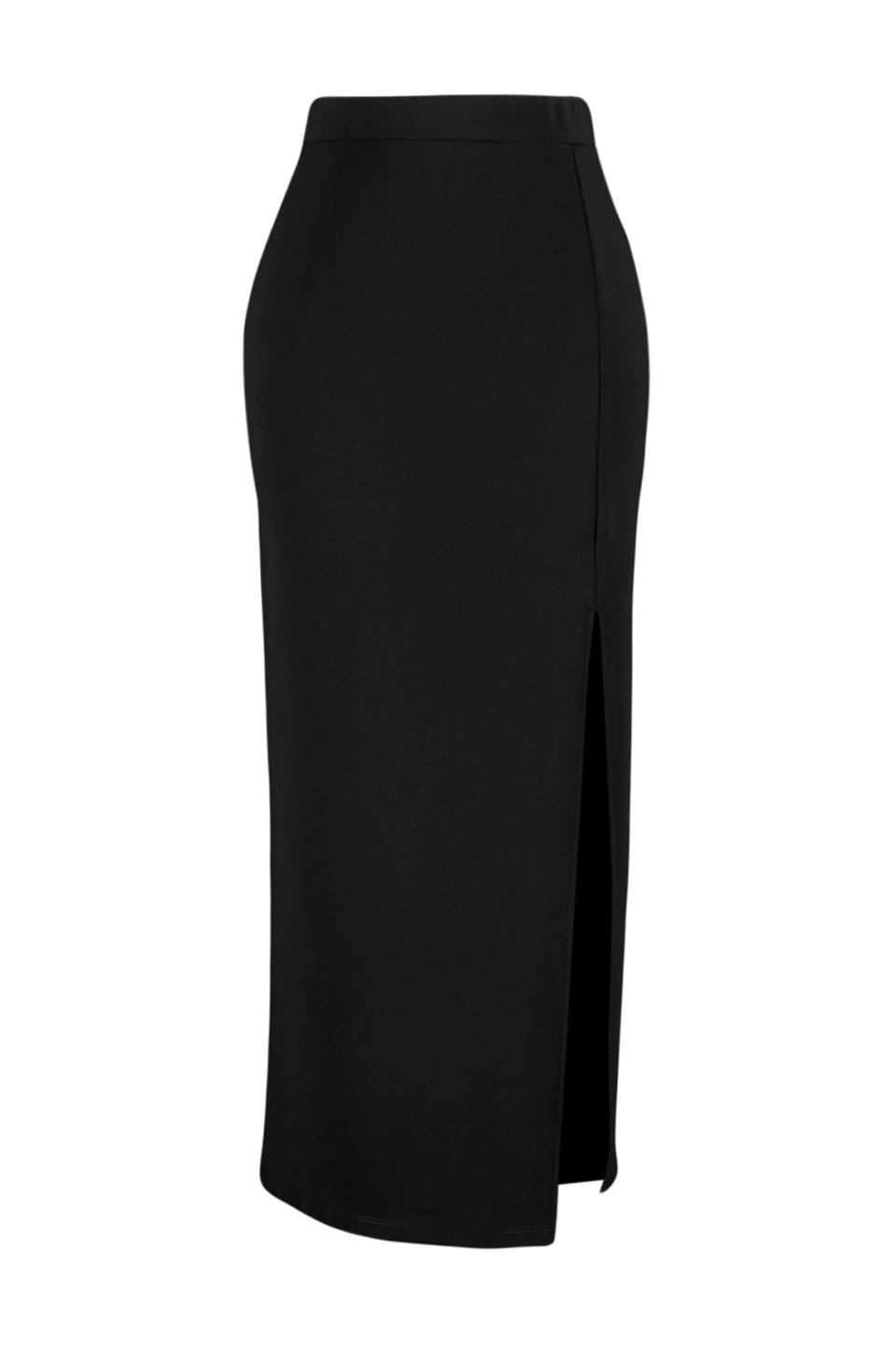 Smart Crepe Slit Detailed Maxi High Waist Stretchy Knitted Skirt TWOSS23ET00351