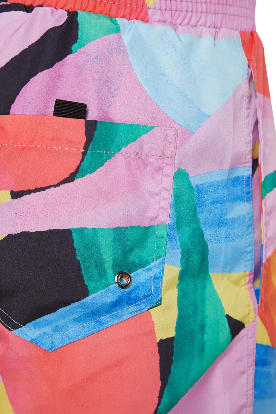Multicolored Standard Abstract Patterned Swimsuit Swim Shorts TMNSS23DS00001