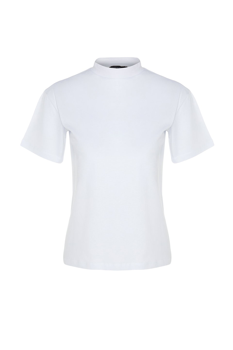 Oil 2 Pack 100% Cotton Basic Stand Collar Knitted T-Shirt TWOSS20TS1500