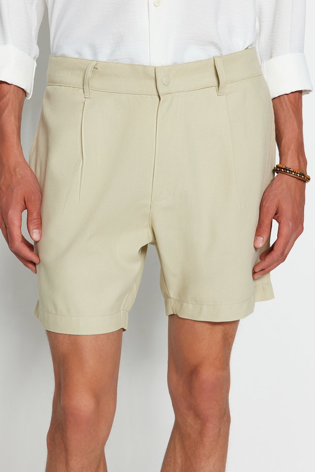 Stone - Stone Regular Fit Canvas 100% Cotton Shorts & Bermuda TMNSS23SR00074
