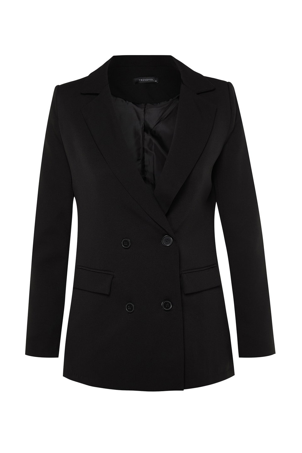 Regular Lined Button Detailed Woven Blazer Jacket TWOAW21CE0264