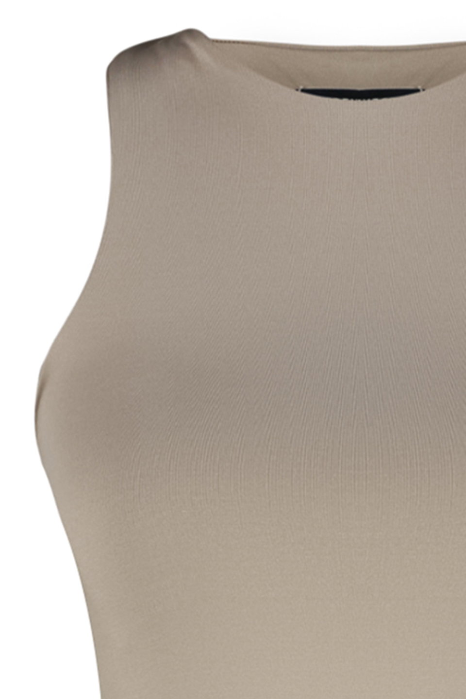 Halter Neck Body-Sit Flexible Snap-Front Knitted Bodysuit TWOSS20BD0044