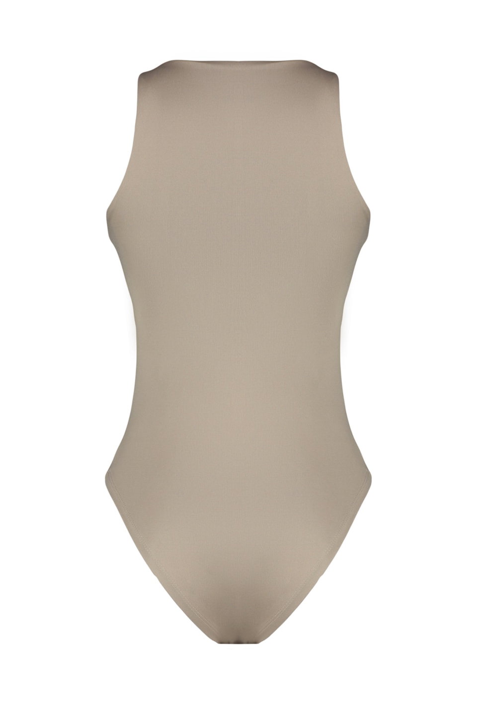Halter Neck Body-Sit Flexible Snap-Front Knitted Bodysuit TWOSS20BD0044