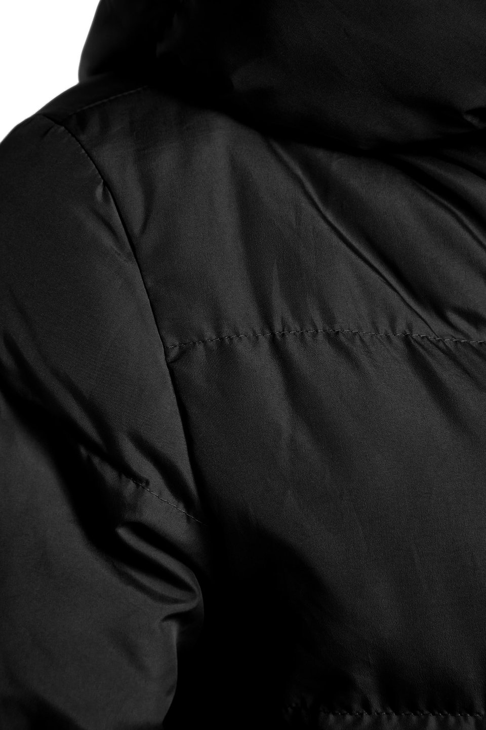 Regular Fit Side Snap Closure Water Repellent Long Inflatable Coat Twoaw24Mo00044