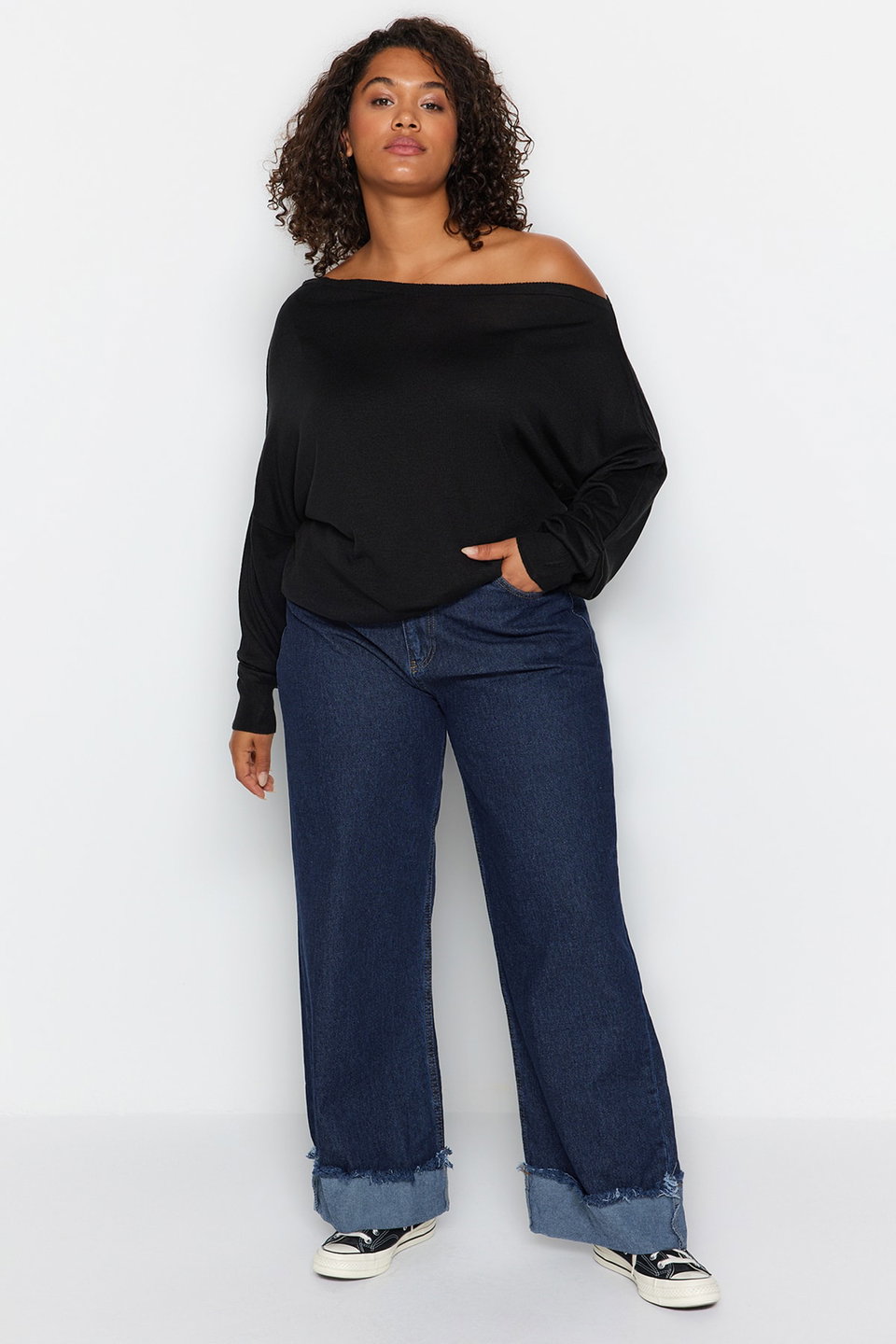 Boat Neck Knit Sweater TBBAW24AN00041