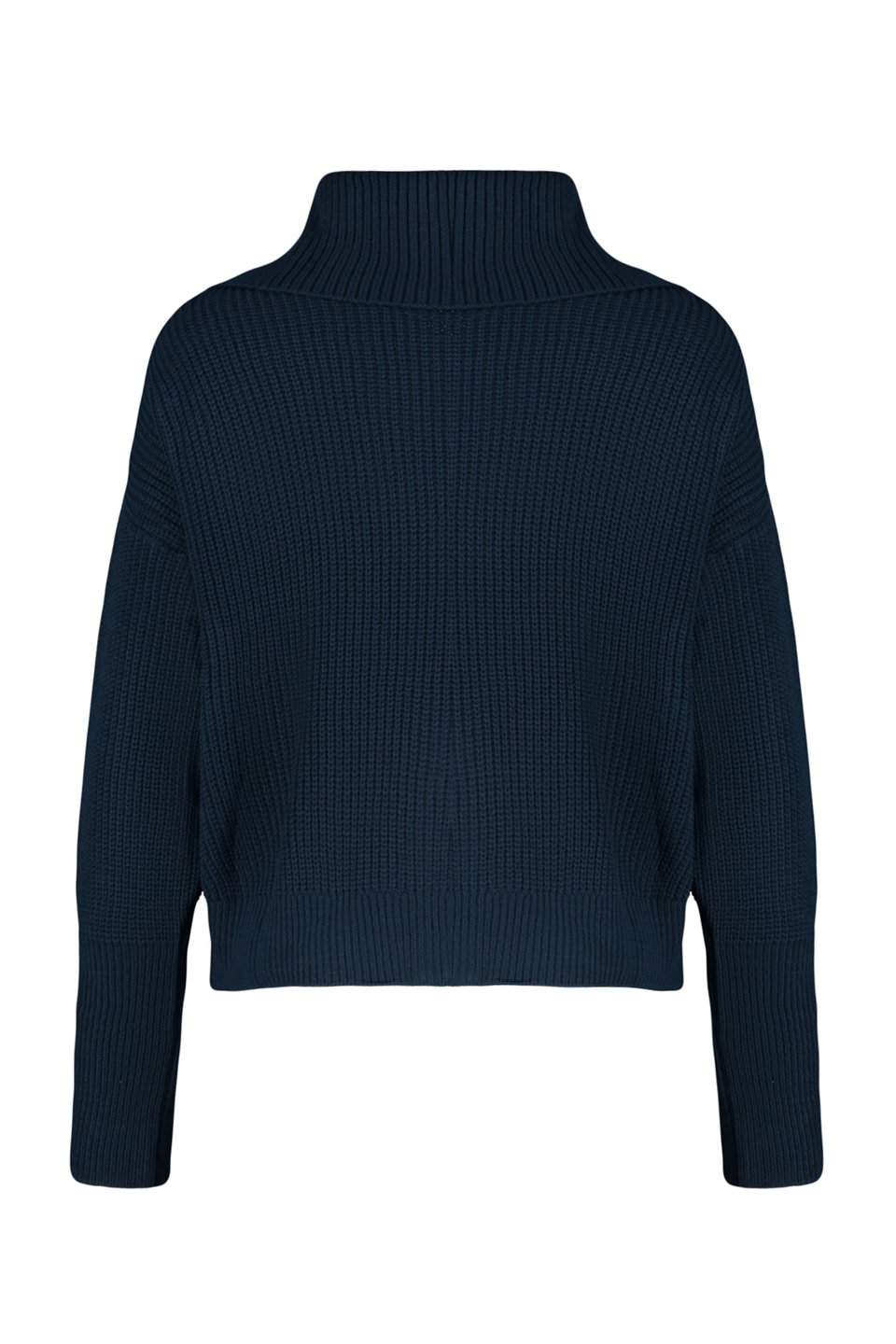 Wide Pattern Turn-down Collar Zippered Knitwear Cardigan TWOAW24HI00072
