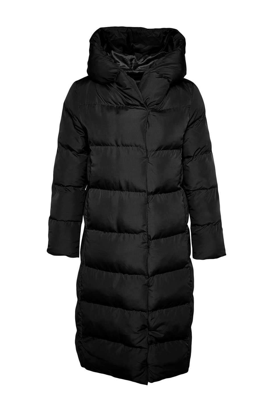 Regular Fit Side Snap Closure Water Repellent Long Inflatable Coat Twoaw24Mo00044