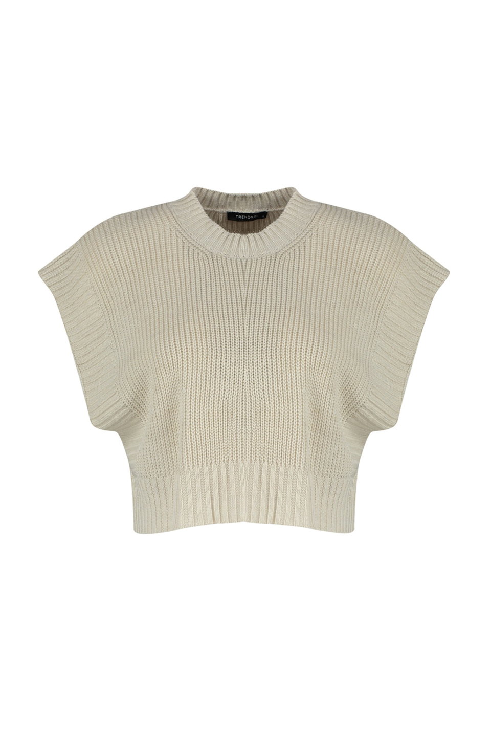 Crop Crew Neck Knitwear Sweater TWOAW24SV00005