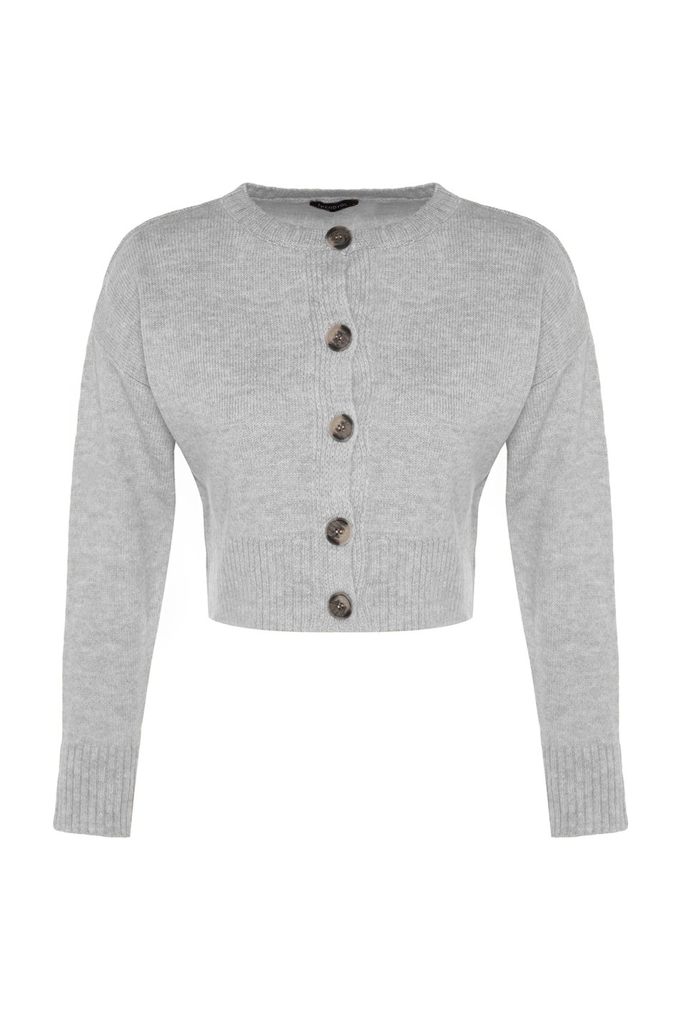 Crop Soft Texture Buttoned Knit Cardigan TWOAW24HI00198