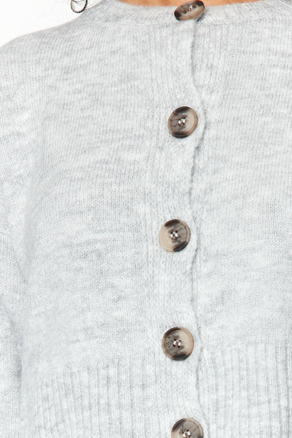 Crop Soft Texture Buttoned Knit Cardigan TWOAW24HI00198